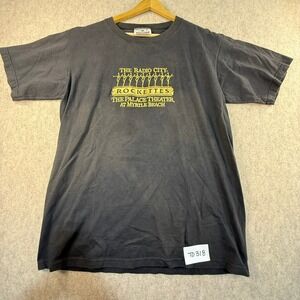 Vintage Radio City Rockettes Palace Theater Myrtle Beach T-Shirt Black Large